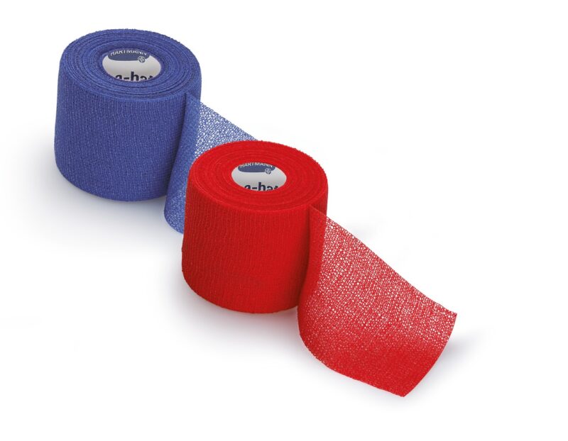 HARTMANN Peha-Haft Color Albastru Bandaj De Fixare Elastic Autoadeziv Fara Latex 6cm x 20m,Bandaj,1buc-46713