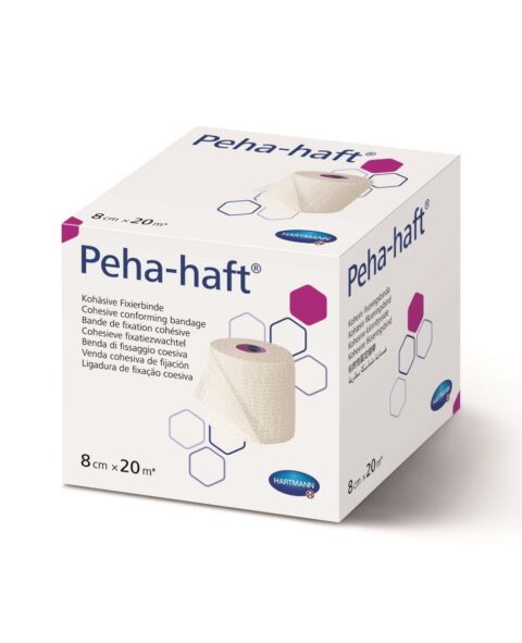 HARTMANN Peha-Haft Bandaj De Fixare Elastic Autoadeziv Fara Latex 8cm x 20m, Bandaj, 1buc-0