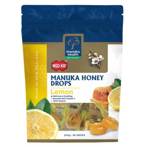 Bomboane Cu Miere de Manuka MGO 400+ Si Lamaie, Bomboane, 250g-0 Bomboane Cu Miere de Manuka MGO 400+ Si Lamaie, Bomboane, 250g-0