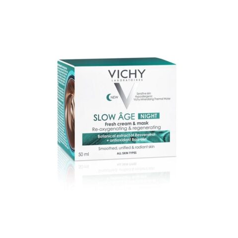 Vichy Slow Age Crema De Noapte Si Masca De Fata Cu Efect Racoritor, Crema, 50ml-0 Vichy Slow Age Crema De Noapte Si Masca De Fata Cu Efect Racoritor, Crema, 50ml-0