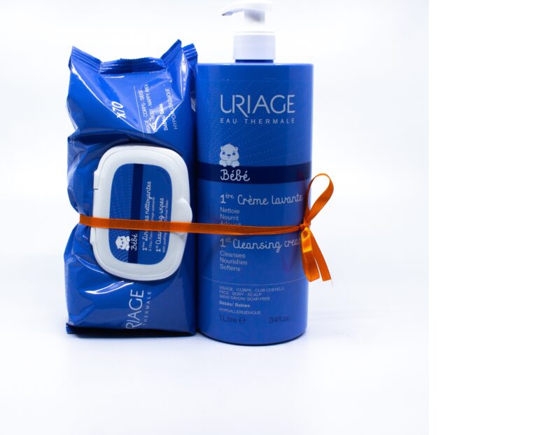 Uriage Bebe Crema De Curatare Cu Spuma Fara Sapun, Crema, 1L +Uriage Servetele Umede 70buc CADOU-0