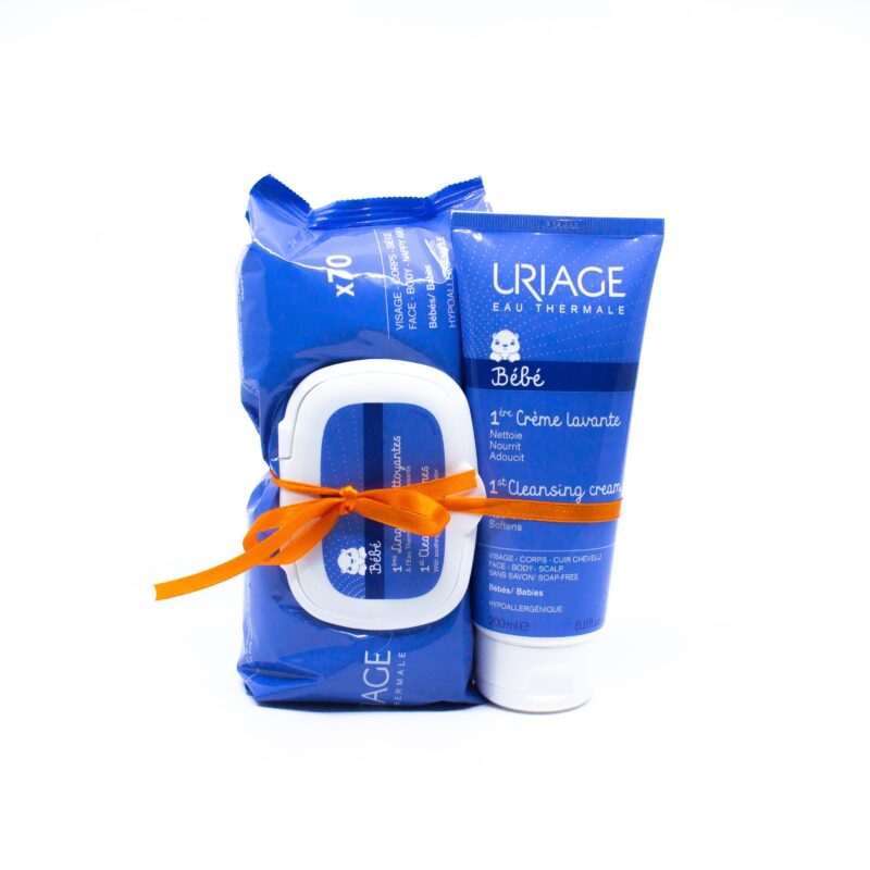 Uriage Bebe Crema De Curatare Cu Spuma Fara Sapun, Crema, 200ml+Uriage Servetele Umede 70buc CADOU-0