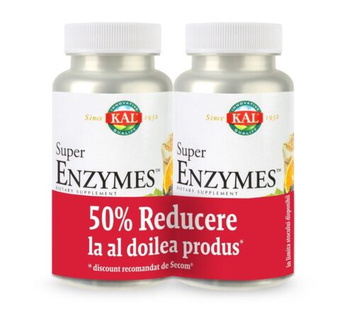 Secom Super Enzymes Tablete x 2 Buc - 50% La Al Doilea Produs-0