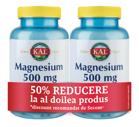 Secom Magneziu 500mg Capsule x 2 Buc - 50% La Al Doilea Produs-0