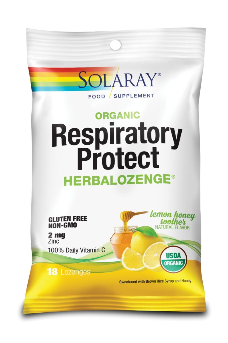 Secom Respiratory Protect Dropsuri Pentru Gat Cu Gust De Lamaie+ Miere, Dropsuri, 18buc-0