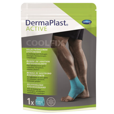 Hartman DermaPlast Active Cool Fix Fasa Elastica Cu Efect De Racire, 6cm x 4m, 1buc-0