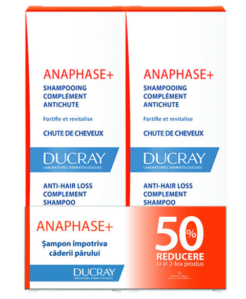 Ducray Sampon Anaphase Fortifiant Si Revitalizant + 200ml 1+1 50% Cadou-0