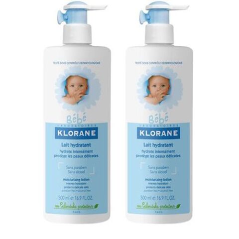 Pachet Klorane Bebe Lapte Hidratant Masaj x 500ml 1+ -50% Reducere la al doilea Produs-0