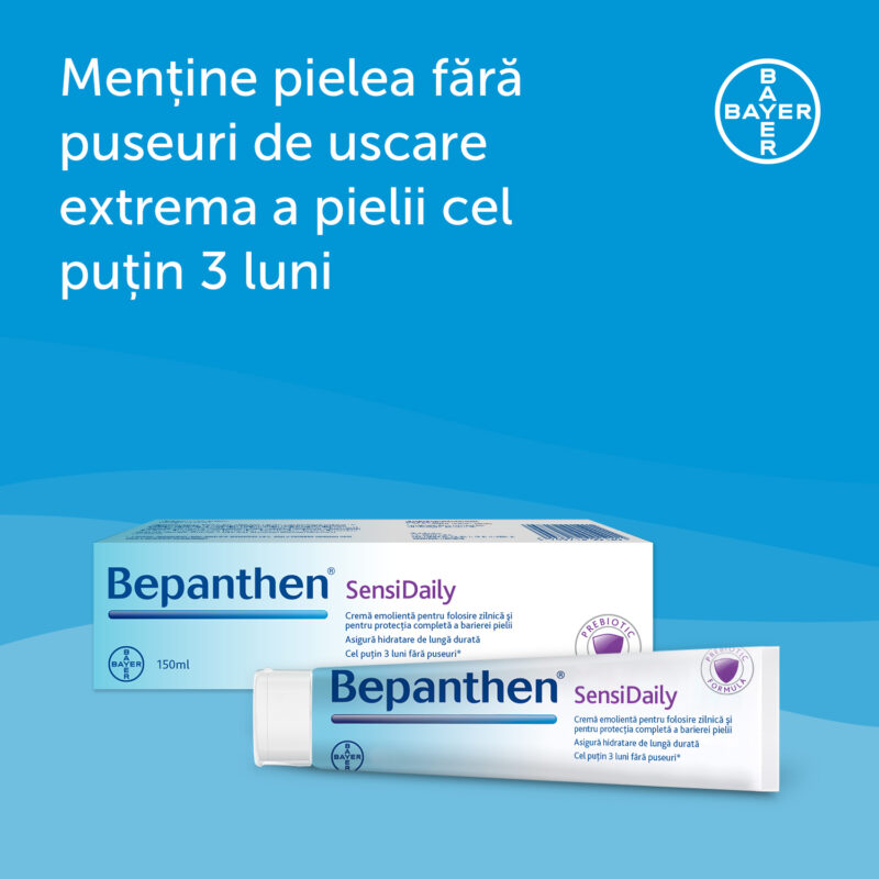 Bepanthen Sensidaily Crema 150 ml – protectie si ingrijire zilnica pentru pielea sensibila -48512