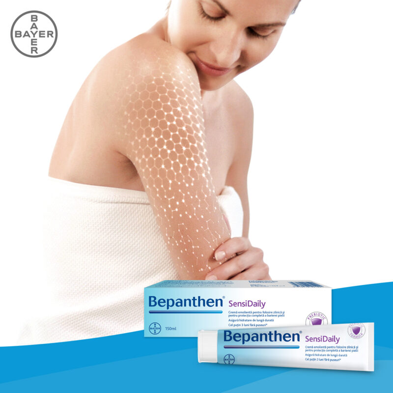 Bepanthen Sensidaily Crema 150 ml – protectie si ingrijire zilnica pentru pielea sensibila -48510