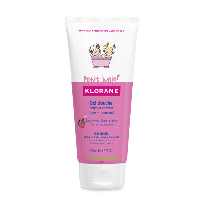 Klorane Junior Gel De Dus Cu Aroma De Zmeura, Gel De Dus, 200ml-0