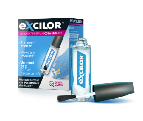 Excilor Solutie Tratament Pentru Micoza Unghiei, Solutie, 3.3ml-0 Excilor Solutie Tratament Pentru Micoza Unghiei, Solutie, 3.3ml-0