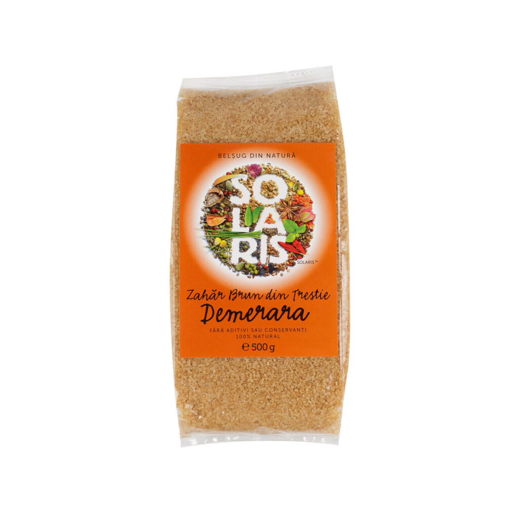 Solaris Zahar Brun Din Trestie Demerara , Zahar, 500gr-0