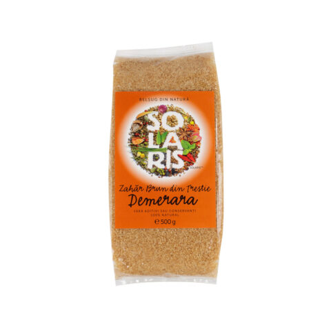 Solaris Zahar Brun Din Trestie Demerara , Zahar, 500gr-0