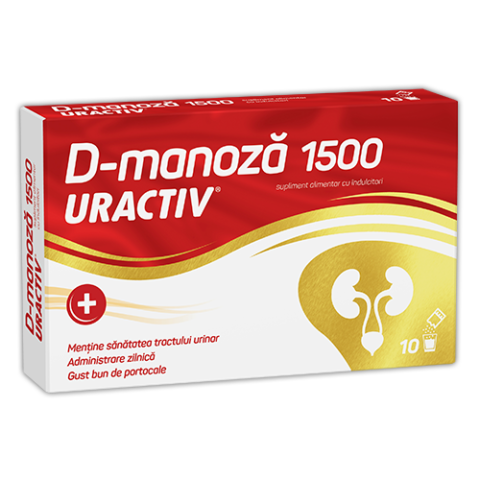 Uractiv D-Manoza 1500mg Pulbere, Plicuri, 10buc-0